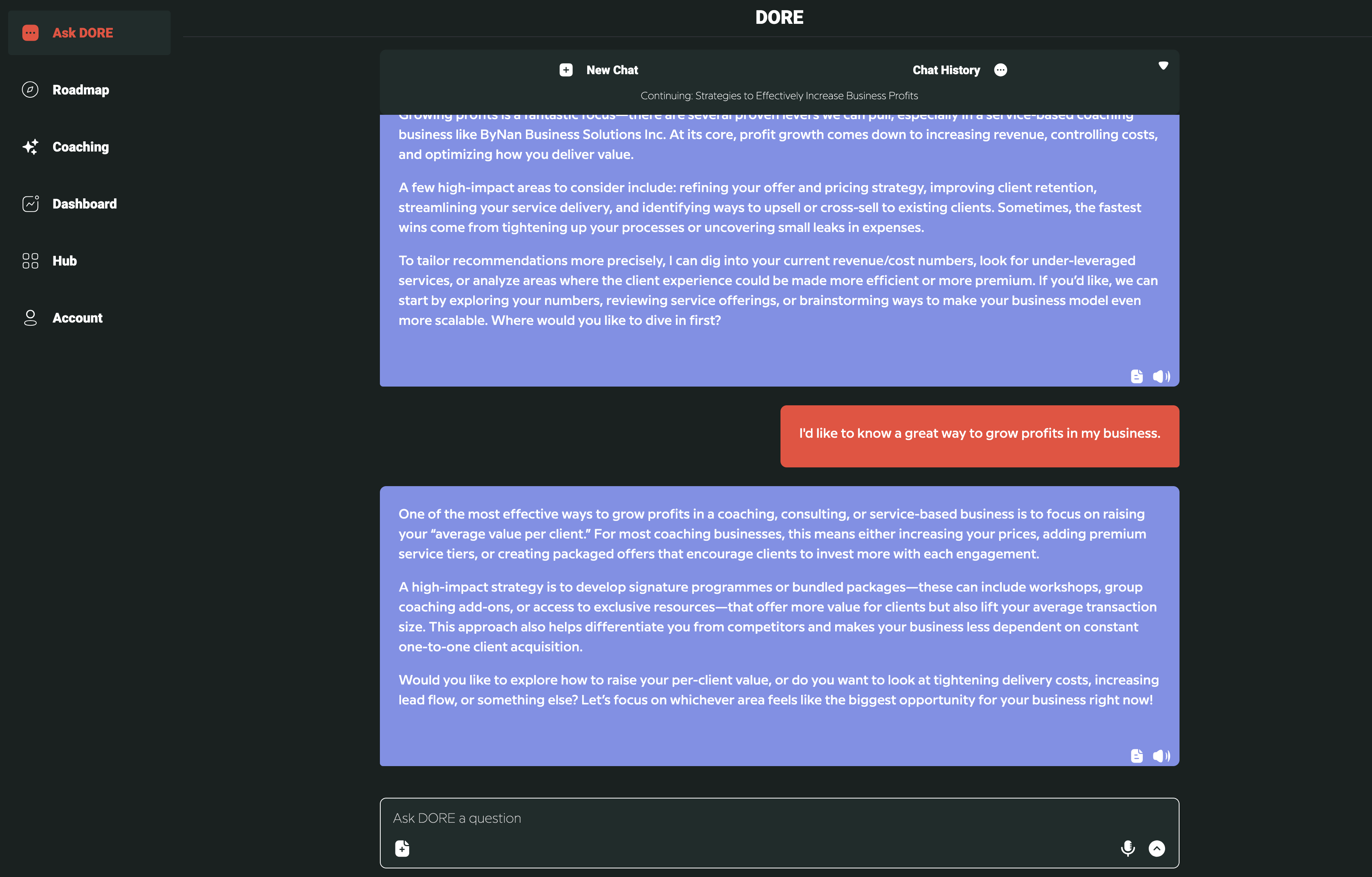 DORE is Now Your Home Page: Putting Strategic Thinking First